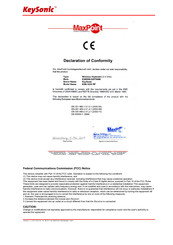 KeySonic KSK-3200 RF Manuel D'utilisation