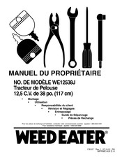 Weed Eater WE12538J Manuel Du Propriétaire