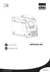 GYS NEOPULSE 300 Mode D'emploi