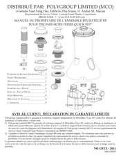 Polygroup RP600 Manuel Du Propriétaire