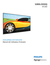 Philips Q-Line 32BDL3550Q V1.00 Manuel De L'utilisateur