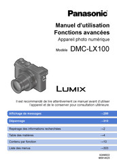 Panasonic Lumix DMC-LX100 Manuel D'utilisation