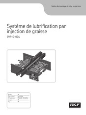 SKF GVP-D-004 Notice De Montage Et Mise En Service