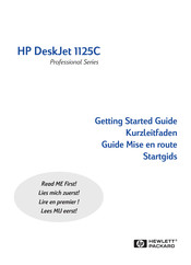 HP Professional DeskJet 1125C Guide De Mise En Route