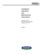 MARVEL SCIENTIFIC MS24FA Instructions D'installation, D'utilisation Et D'entretien