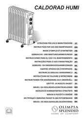 Olimpia splendid CALDORAD HUMI Serie Mode D'emploi Et D'entretien
