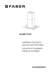 Faber GLASSY IS 36 Instructions D'installation