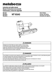 Metabo HPT NT 65A5 Manuel D'instructions Et De Sécurité