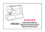 Singer HD6360 Manuel D'instruction