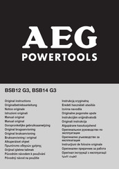 AEG BSB14 G3 Notice Originale