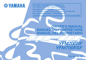 Yamaha YFM700RSF 2014 Manuel Du Propriétaire