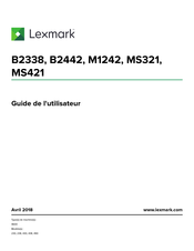 Lexmark MS421 Guide De L'utilisateur