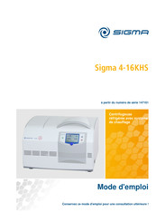 Sigma 4-16KHS Mode D'emploi