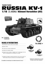 Taigen Tanks TG3878-B Manuel D'instructions