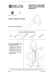 Delta 16968-DST Instructions D'installation