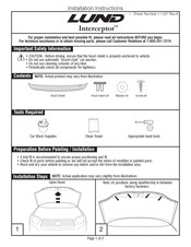 LUND Interceptor Instructions D'installation