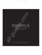 SHINOLA 5021.D Mode D'emploi