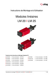 Afag LM 25 Instructions De Montage Et D'utilisation