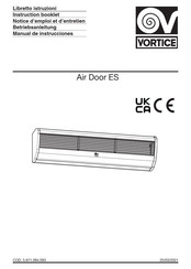 Vortice AD900ES Notice D'emploi Et D'entretien