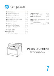 HP Color LaserJet Pro MFP 4303fdw Guide De Configuration
