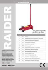 Raider RD-TJ03 Mode D'emploi Original