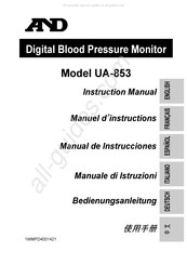 A&D UA-853 Manuel D'instructions