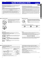 Casio 5578 Guide D'utilisation