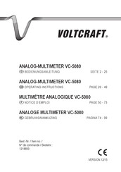 VOLTCRAFT VC-5080 Notice D'emploi