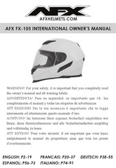 AFX FX-105 Mode D'emploi