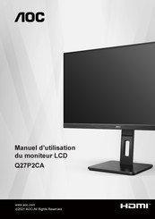 AOC Q27P2CA Manuel D'utilisation