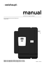 Weishaupt WHI sol/heat 40 Instructions De Montage Et D'utilisation