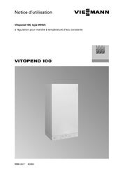 Viessmann Vitopend 100 WH0A Notice D'utilisation