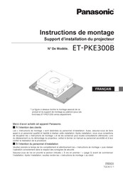 Panasonic ET-PKE300B Instructions De Montage