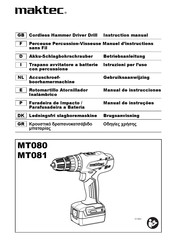 Maktec MT080E Manuel D'instructions