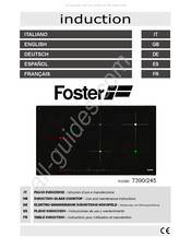 Foster 7390/245 Instructions Pour L'utilisation Et Manutention