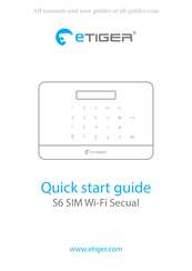 Etiger S6 SIM Wi-Fi Secual Guide De Démarrage Rapide