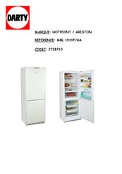 Hotpoint Ariston MBL 1911 F/HA Mode D'emploi