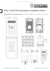 Interlogix ATS111 A-N Serie Instructions D'installation