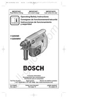 Bosch 11225VSRH Consignes De Fonctionnement/Sécurité