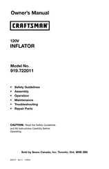 Craftsman 919.722011 Mode D'emploi