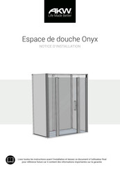 Akw Onyx Série Notice D'installation