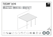 Palram TUSCANY 3x5.46 Instructions D'installation