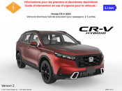 Honda CR-V 2023 Guide D'intervention En Cas D'urgence