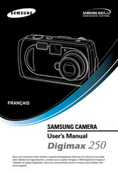 Samsung DIGIMAX 250 Mode D'emploi