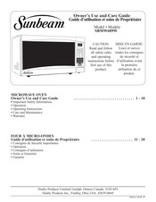 Sunbeam SBMW609W Guide D'utilisation Et Soins De Propriètaire