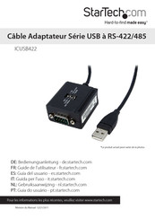 StarTech ICUSB422 Guide De L'utilisateur