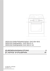 Amica EHC 934 100 E Notice D'utilisation