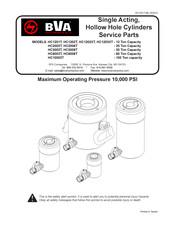 BVA Hydraulics HC1203XT Manuel D'instructions