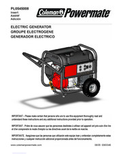 Coleman Powermate PL0545008 Mode D'emploi