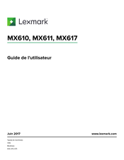 Lexmark MX611 Guide De L'utilisateur